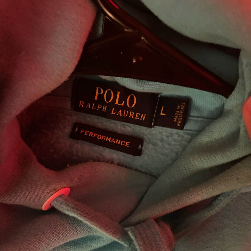 Baby blue polo hoodie